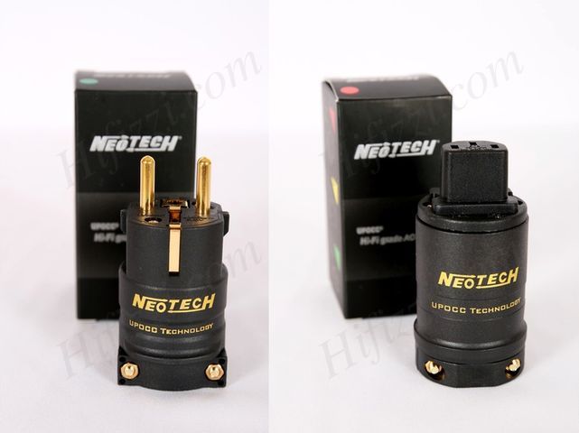 Neotech NC-P303 OCC EU power plug Gold