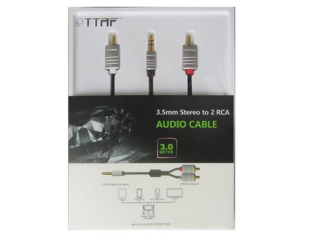 TTAF NANO 3.5mm - 2 RCA Audio Cable 3m