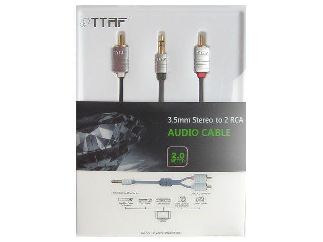 TTAF NANO 3.5mm - 2 RCA Audio Cable 2m — Фото 2