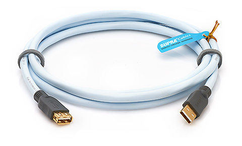 Supra USB 2.0 A/F-A/M Blue 1m