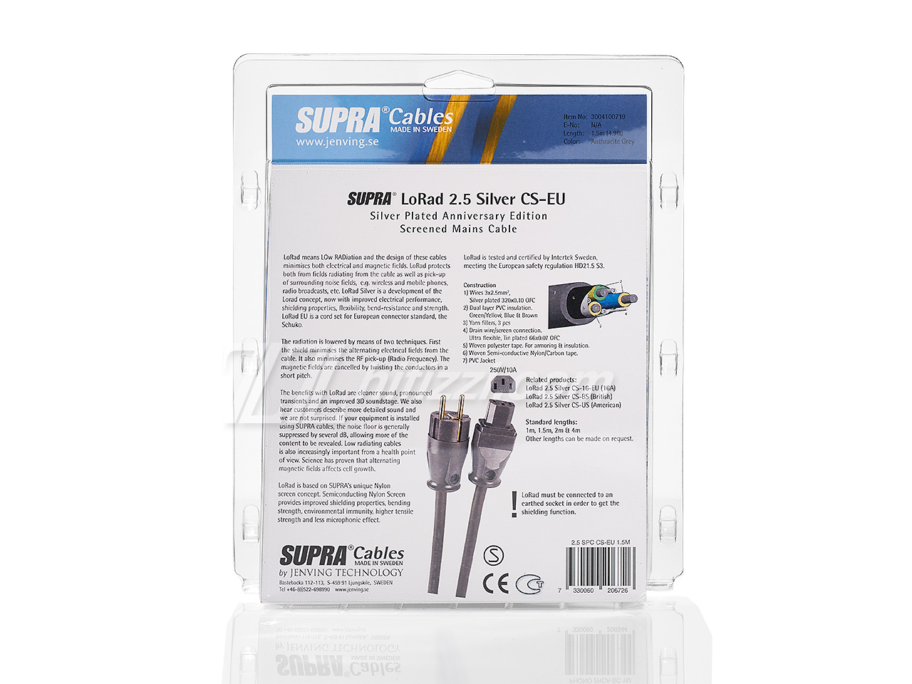 Supra LORAD 3X2.5 SPC Grey CS-EU 1.5m — Фото 2