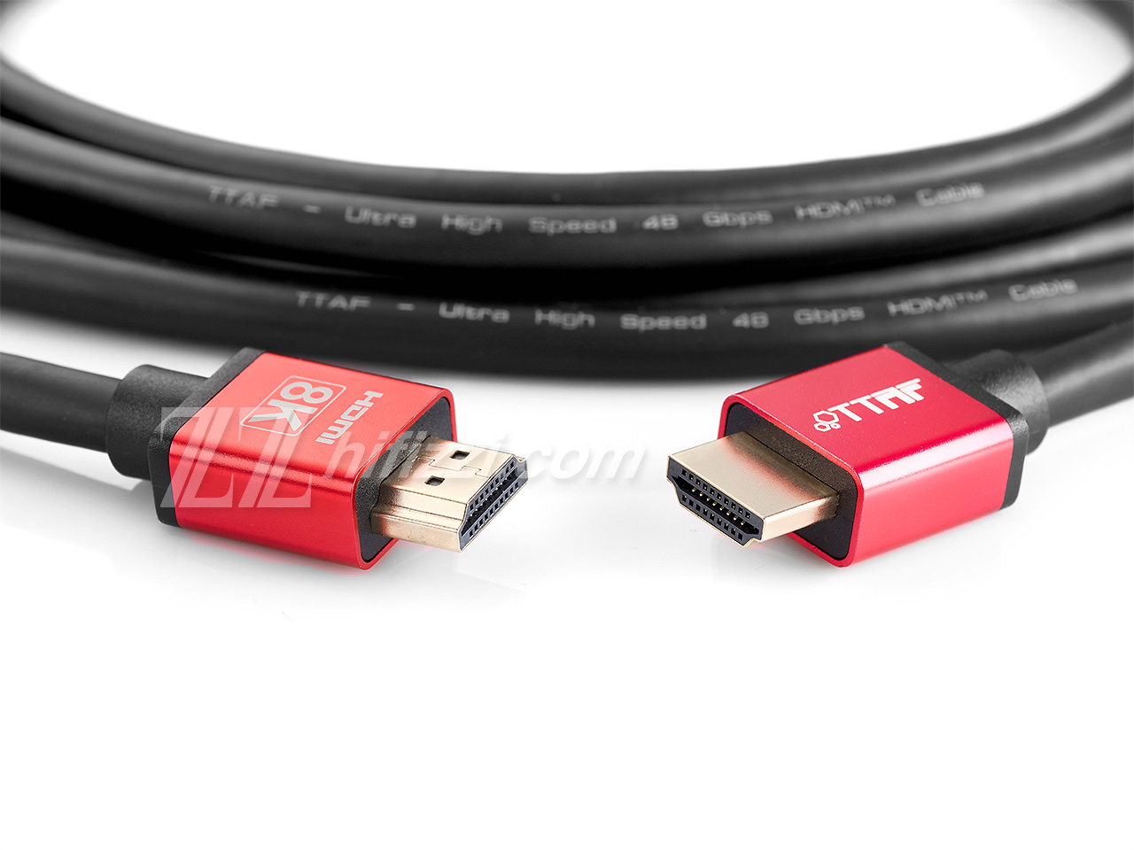 TTAF HDMI 2.1 Cable Red 24K Gold 3m — Фото 3