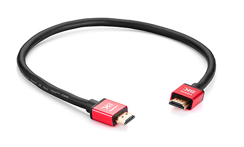 TTAF HDMI 2.1 Cable Red 24K Gold 0.5m