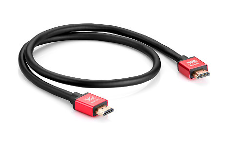 TTAF HDMI 2.1 Cable Red 24K Gold 0.75m