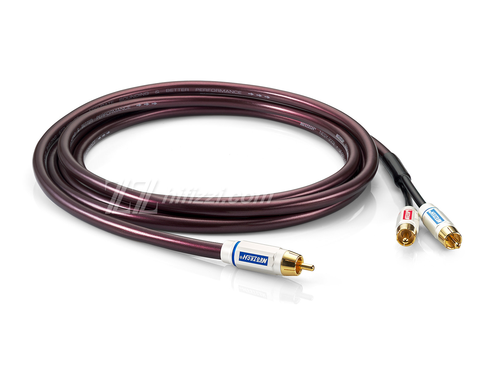 Neotech NESW-3002 1RCA-2RCA 3m UPOCC subwoofer cable — Фото 2